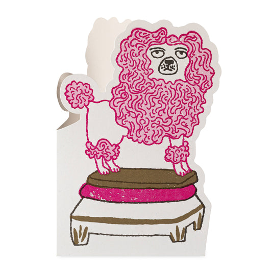 Poodle | Cut-Out - Greeting Card