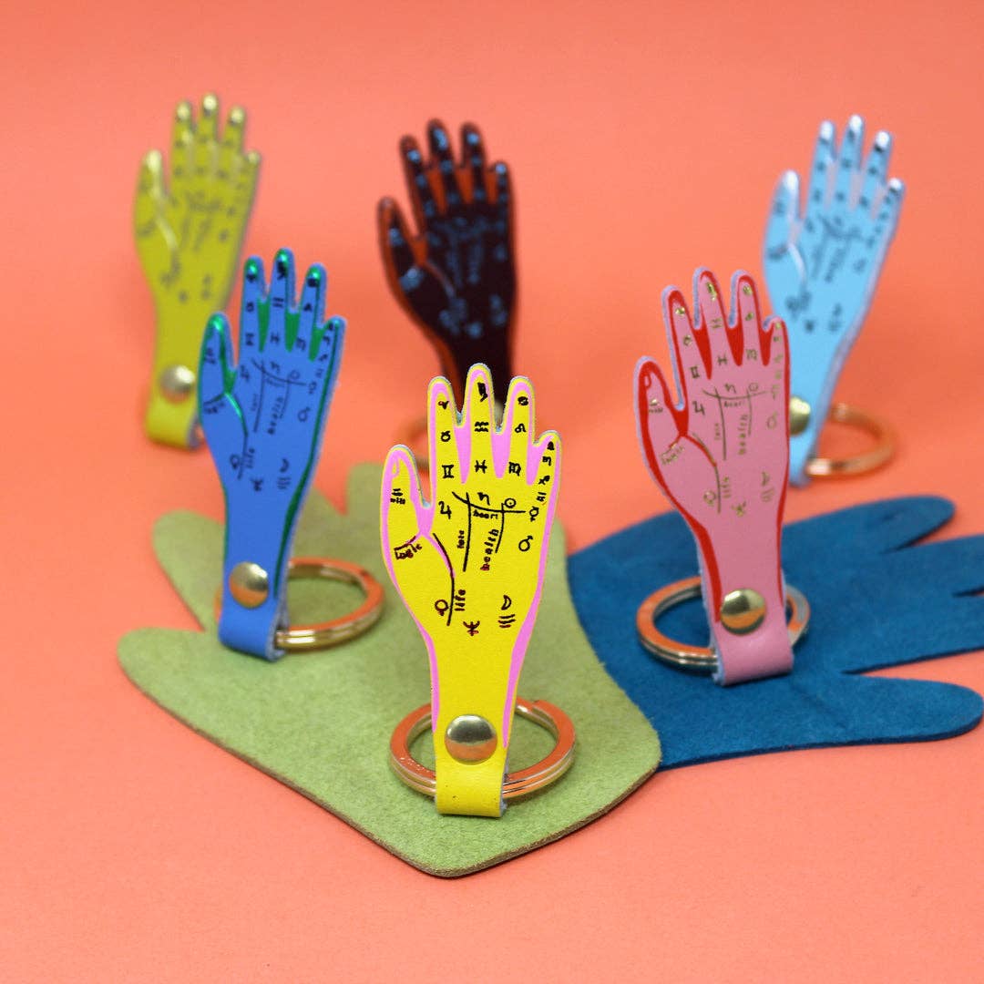 Palmistry Key Fob: Cornflower