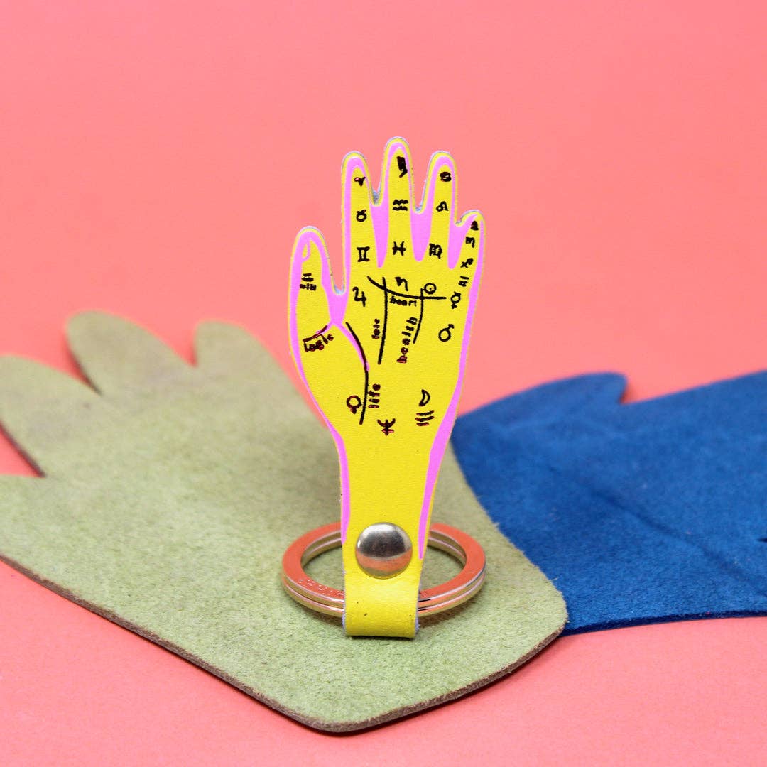 Palmistry Key Fob: Cornflower