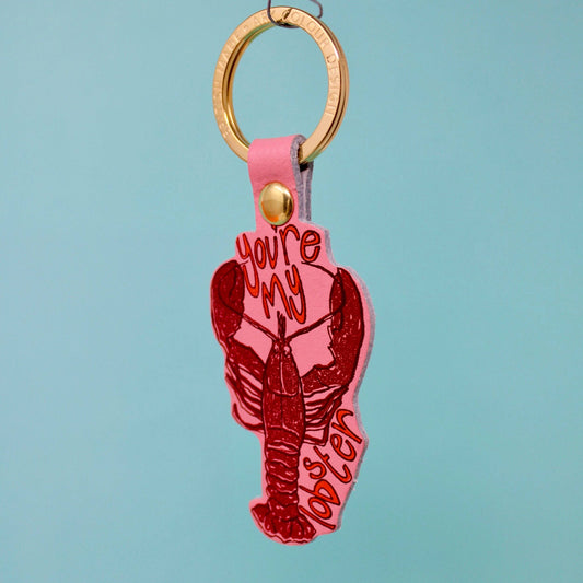 You're My Lobster Key Fob: Pink