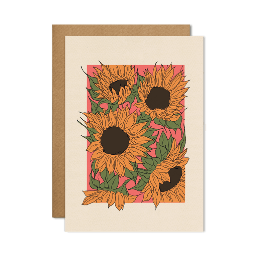 Sunflower Card: Cello-free