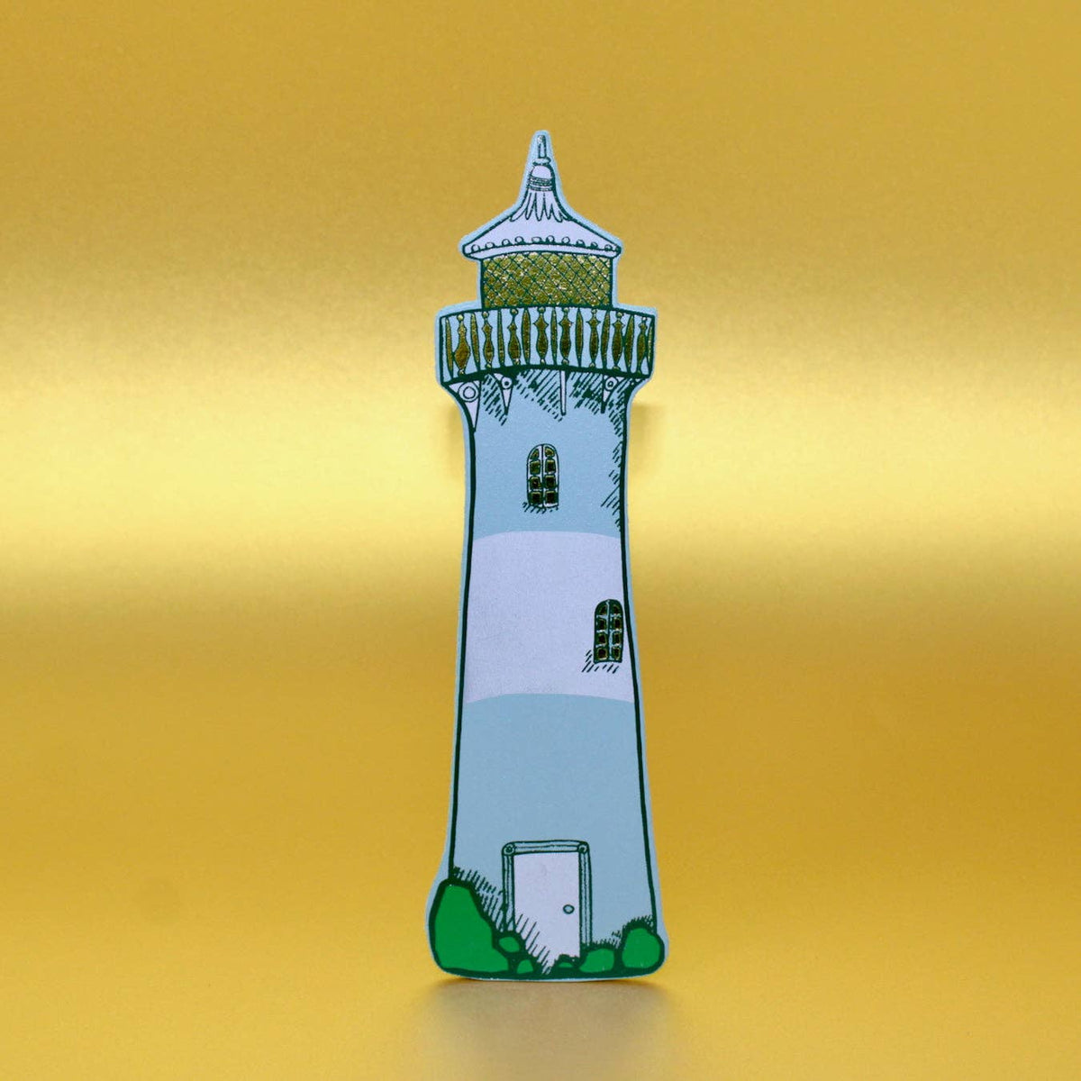 Lighthouse Bookmark: Peach