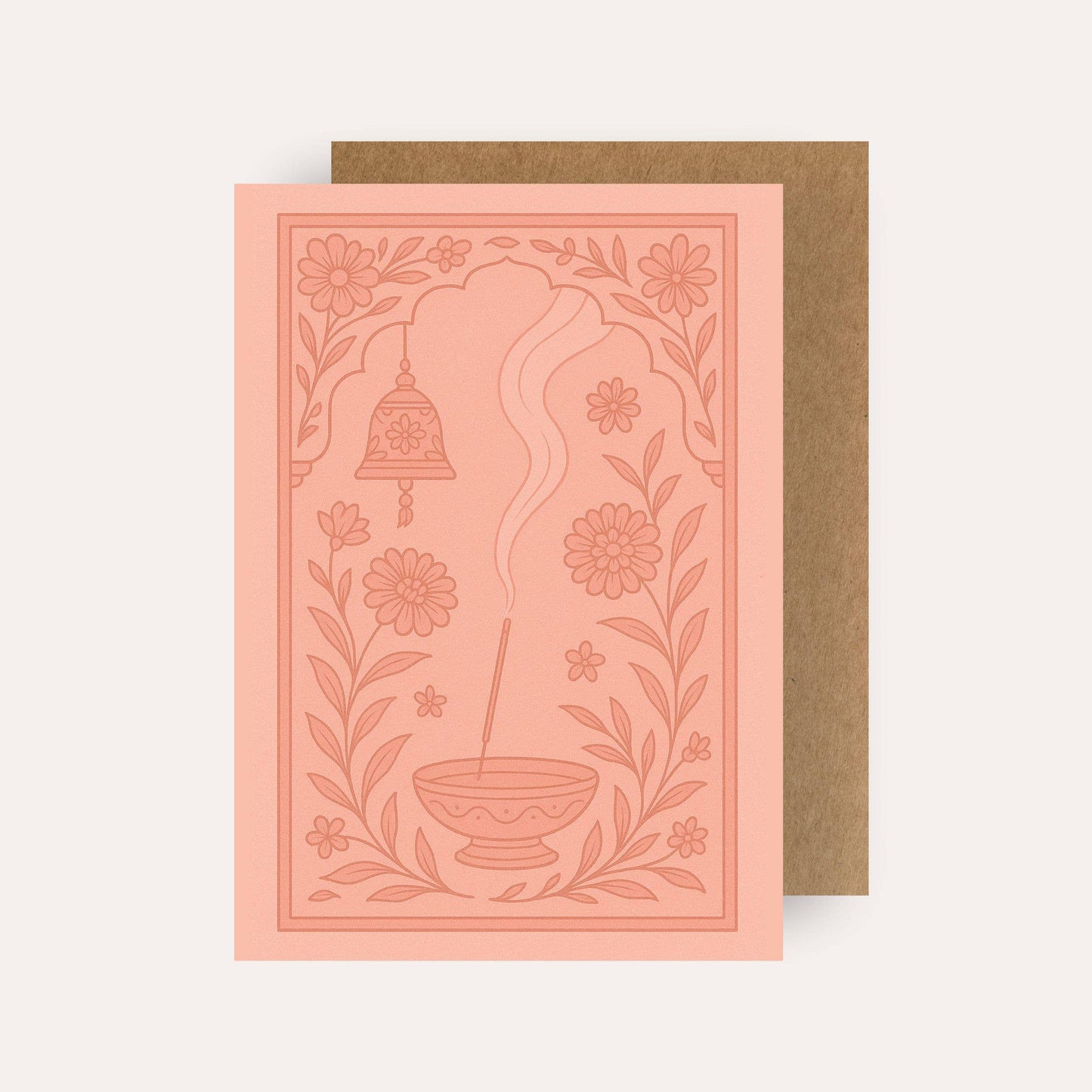 Incense Rituals Greetings Card: Cello Wrapped
