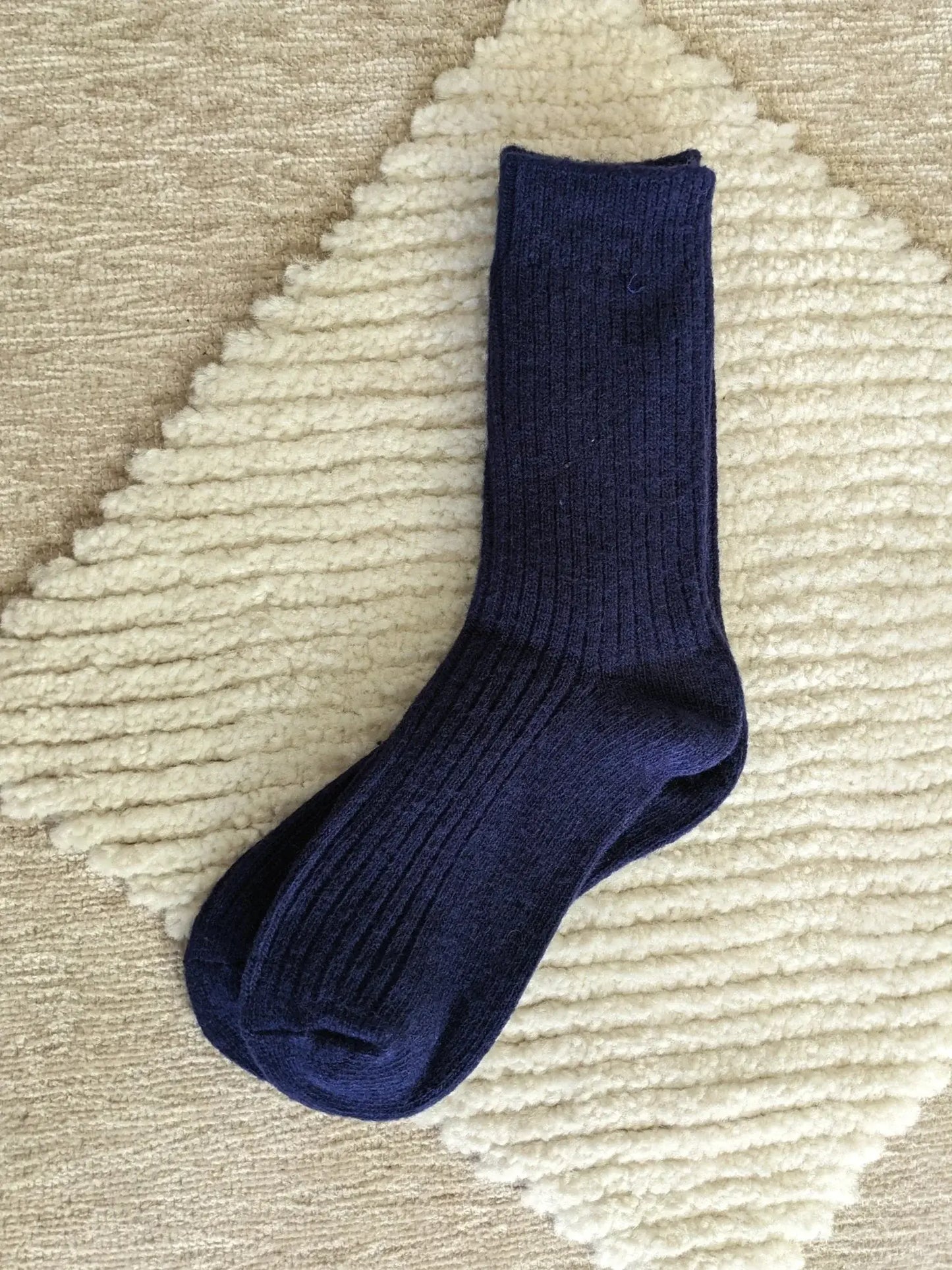 Merino Boot Socks: Peach Fleck