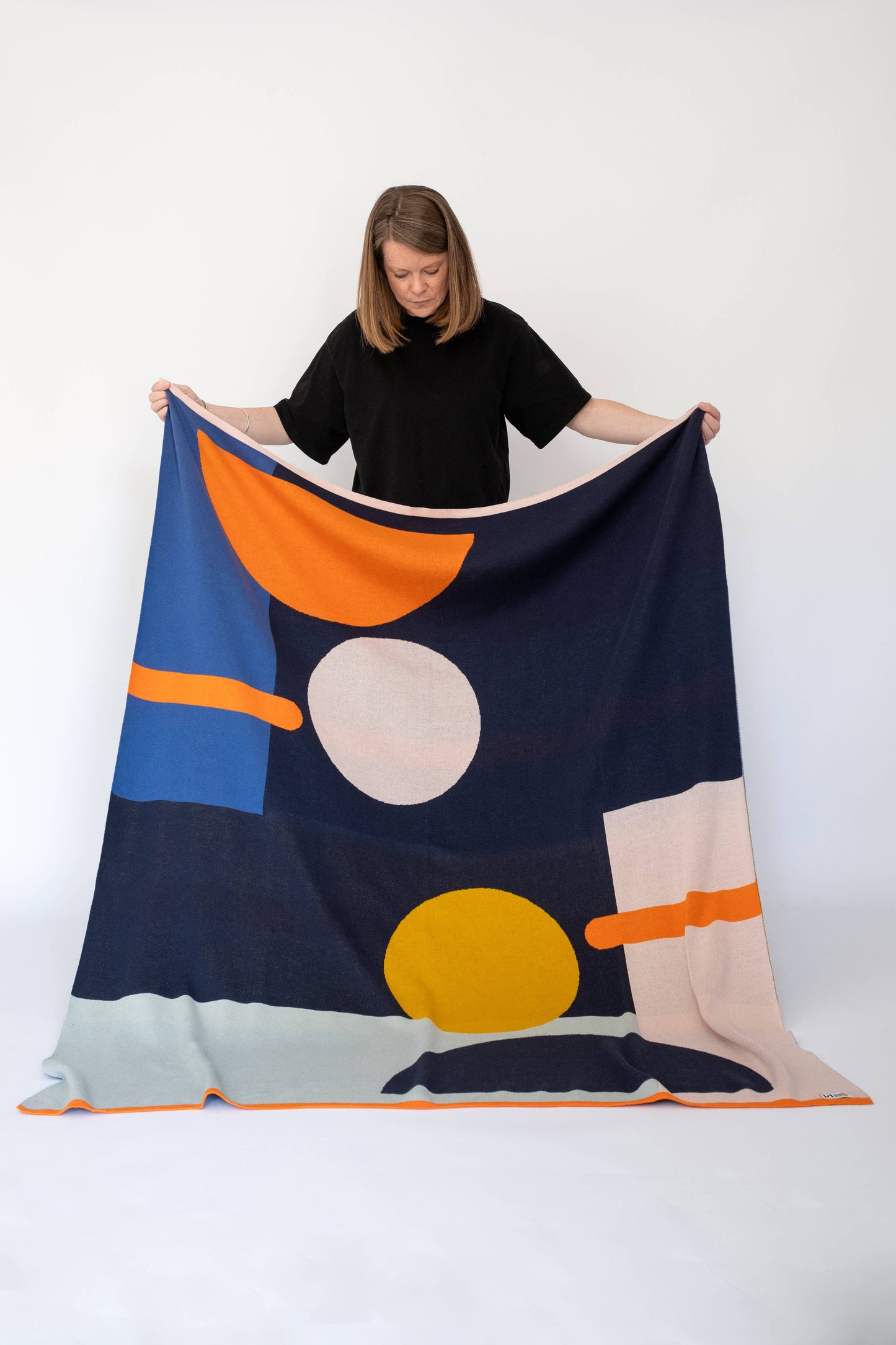 Cotton Knit Throw Blanket: Bleecker Multi