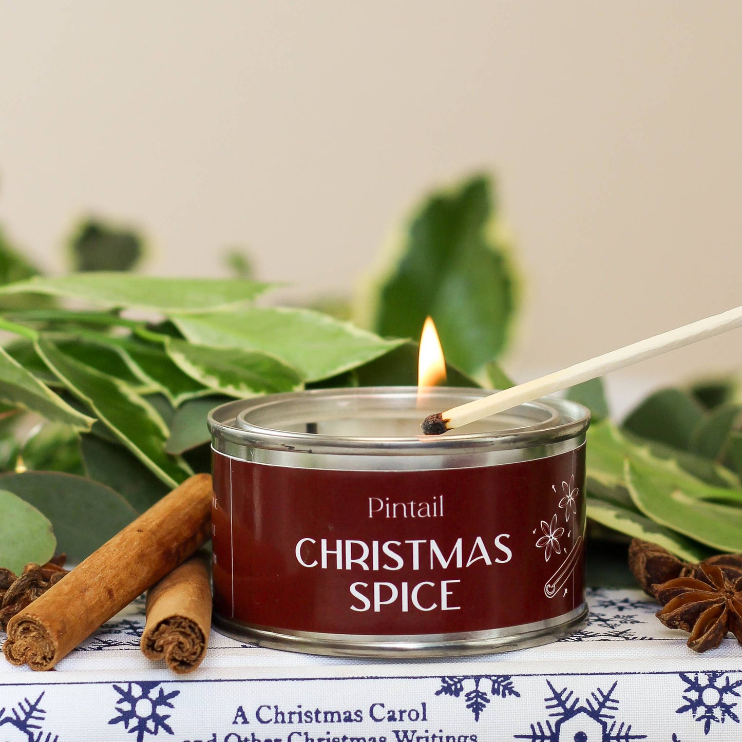 Christmas Spice Paint Pot Candle I Christmas Candle  (Pack of 6)