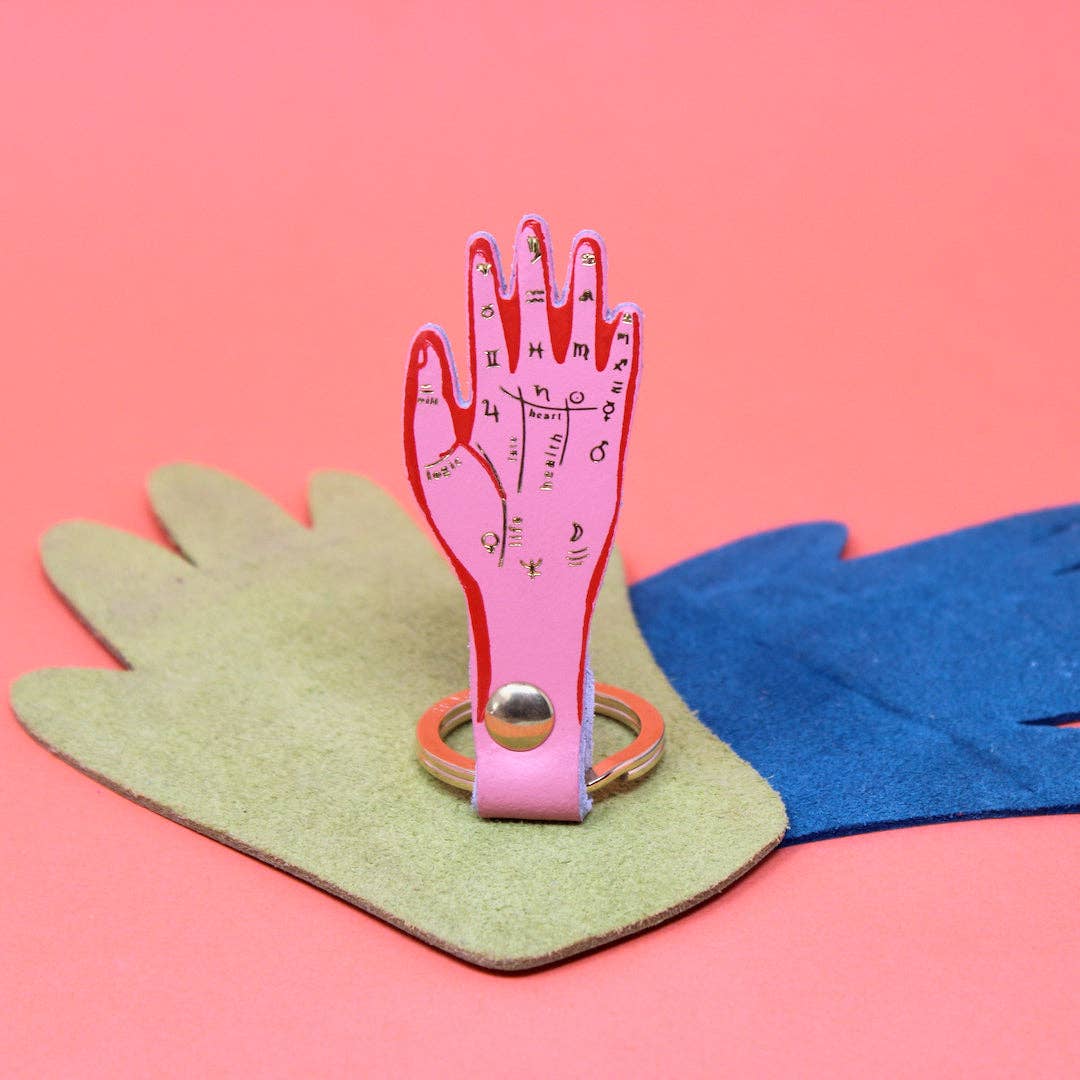 Palmistry Key Fob: Cornflower