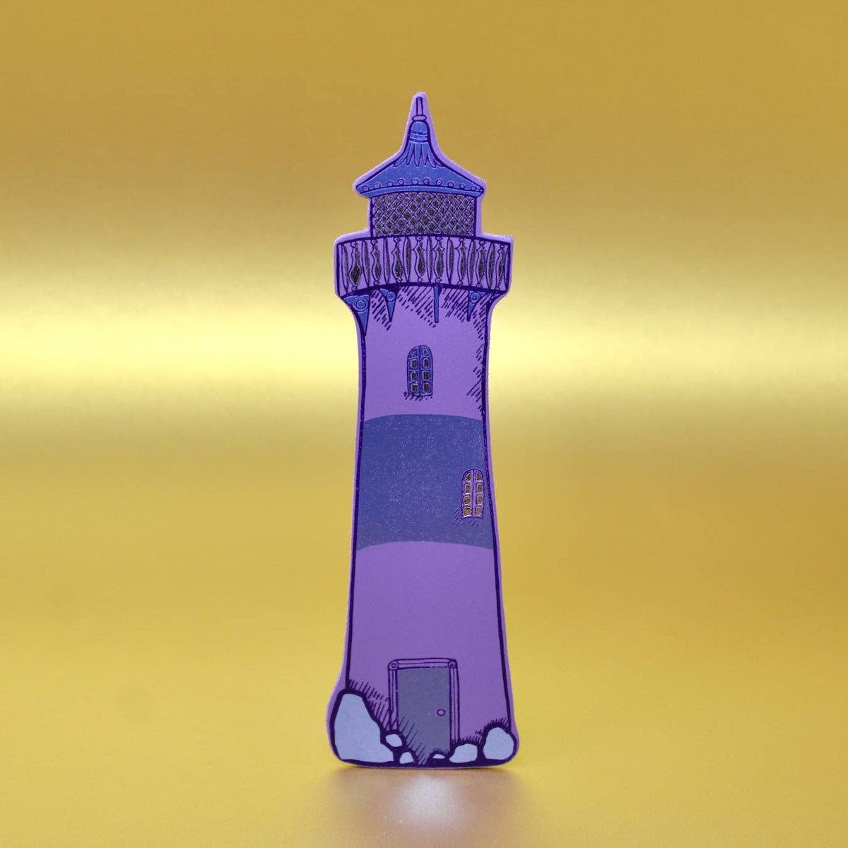 Lighthouse Bookmark: Peach