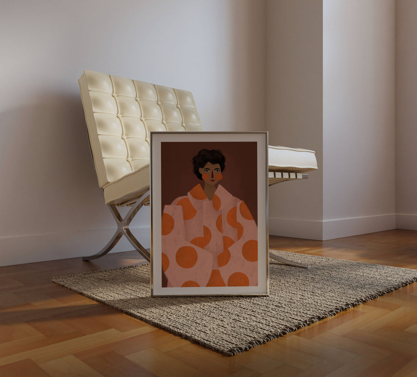 The Woman With The Orange Dots - Art Print: A3