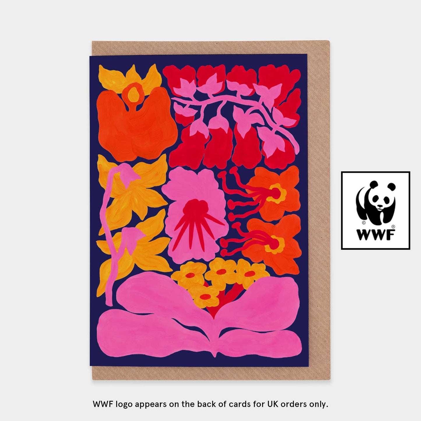 Orchids of the Amazon WWF Greetings Card: UK (includes WWF-UK logo)