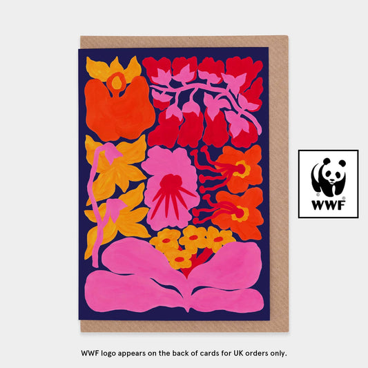 Orchids of the Amazon WWF Greetings Card: UK (includes WWF-UK logo)