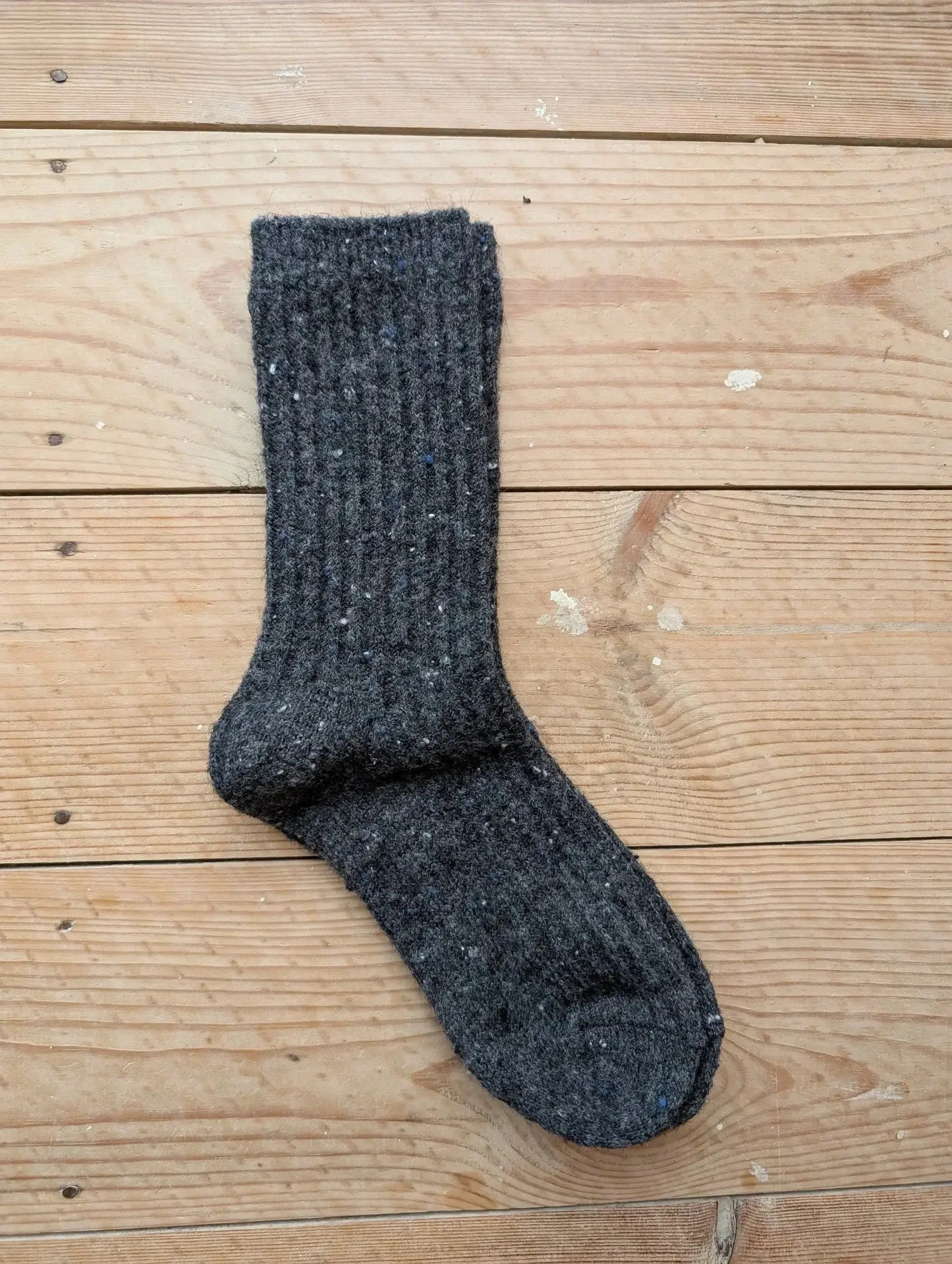 Merino Boot Socks: Peach Fleck