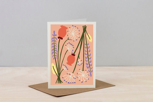 Dried Card - Peach