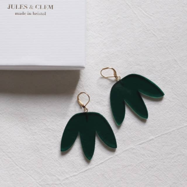 Midi Matisse Earrings: Green