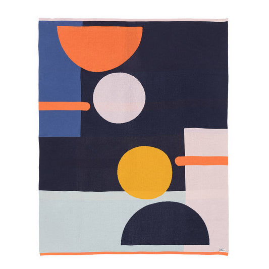 Cotton Knit Throw Blanket: Bleecker Multi