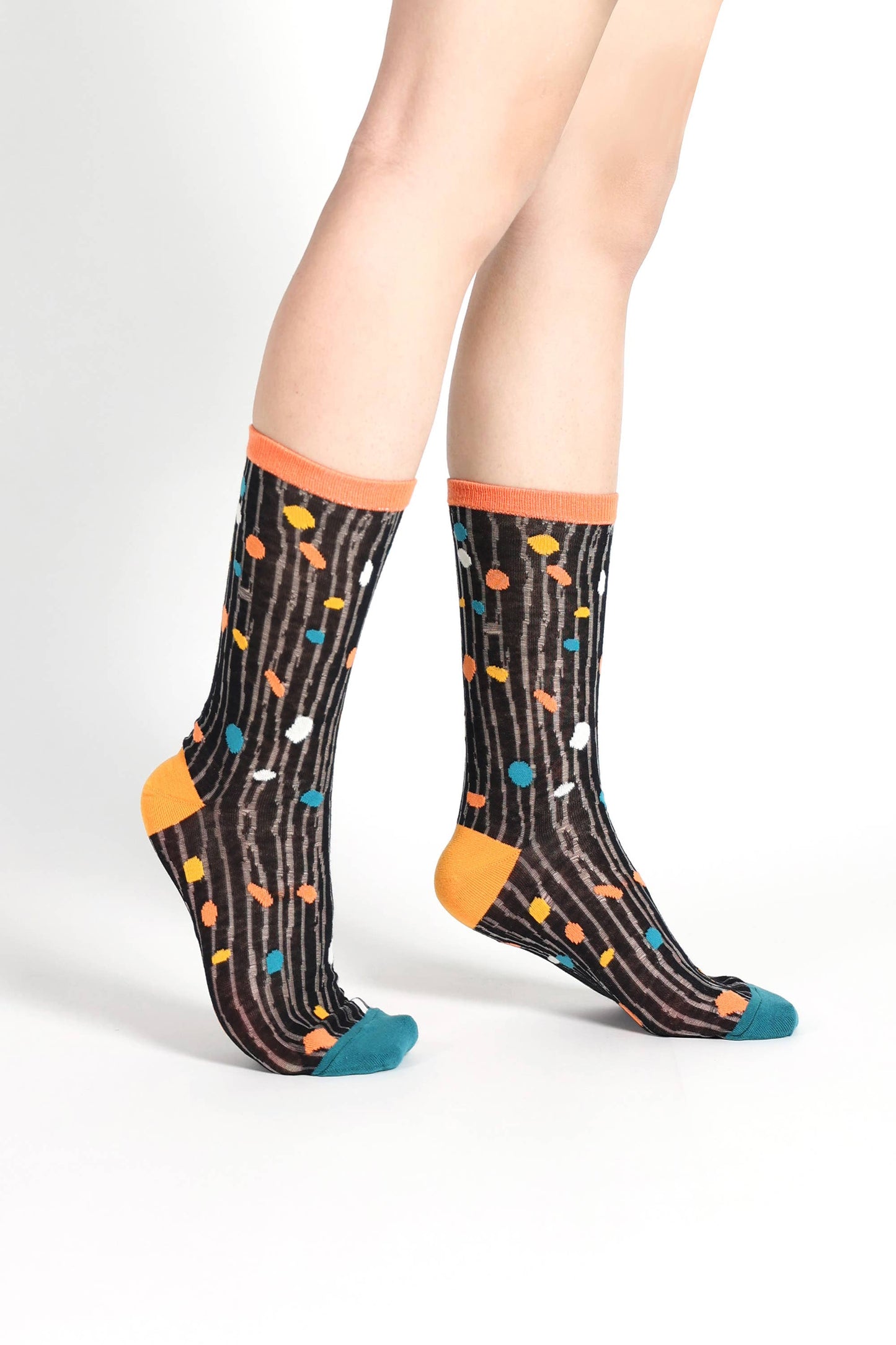 Dot Dot Go Sheer Socks - Serenade
