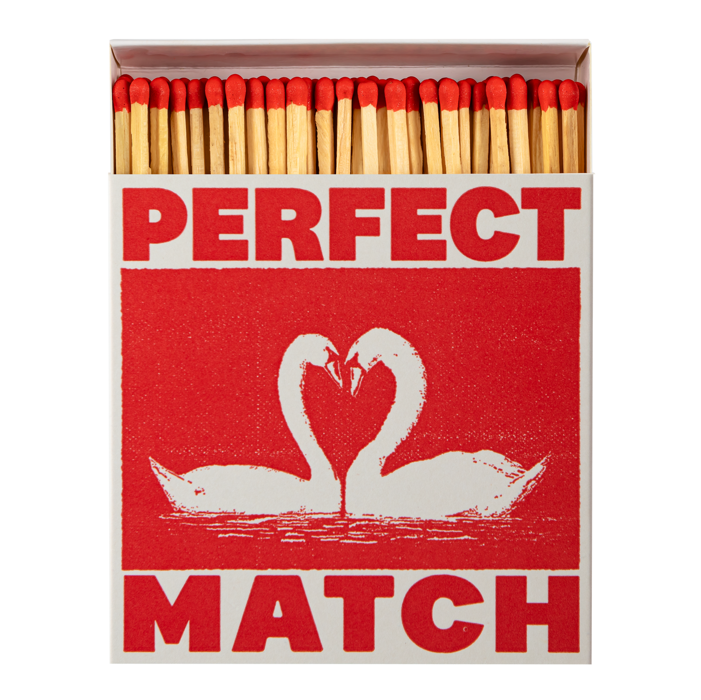I Like You Swans | Square Matchboxes