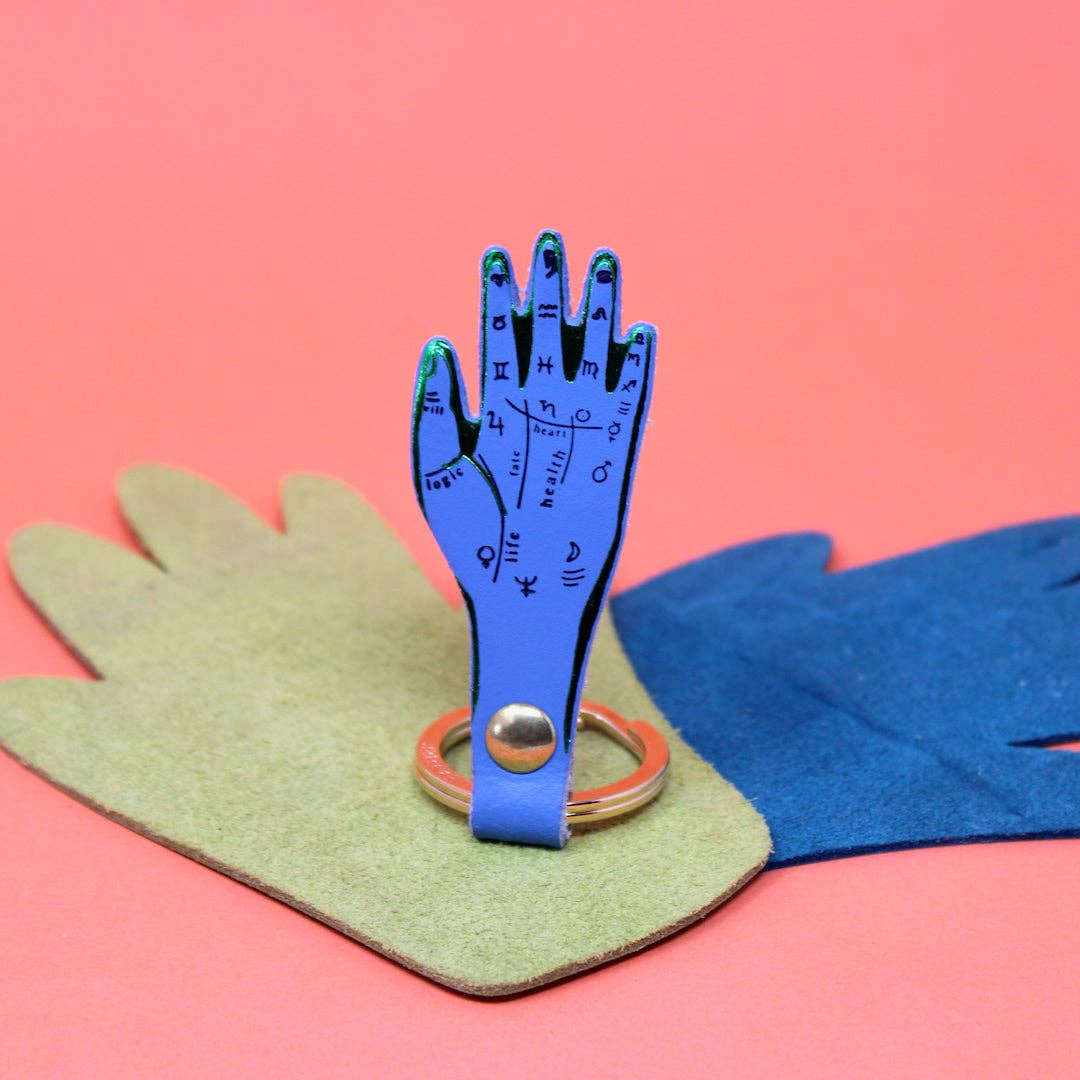 Palmistry Key Fob: Cornflower