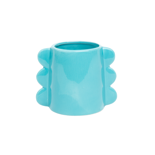 Helio Ferretti Waves Medium Vase - Blue - 11Cm