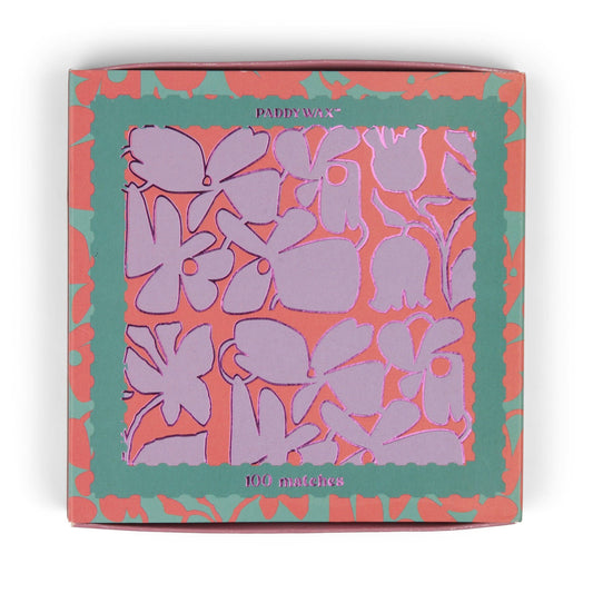 Paddywax Jumbo Boxed Matches - Abstract Floral