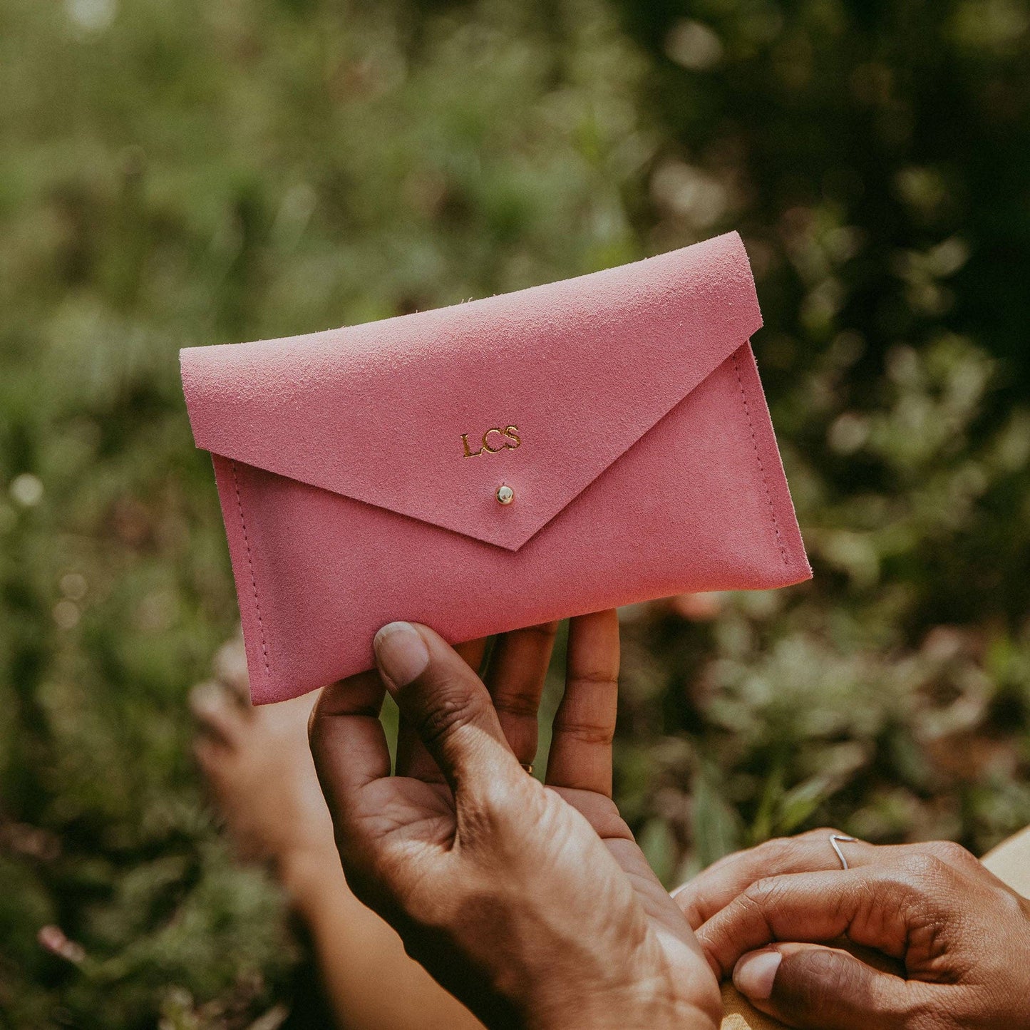 Suede Everyday Purse: Ultramarine Blue / Gold