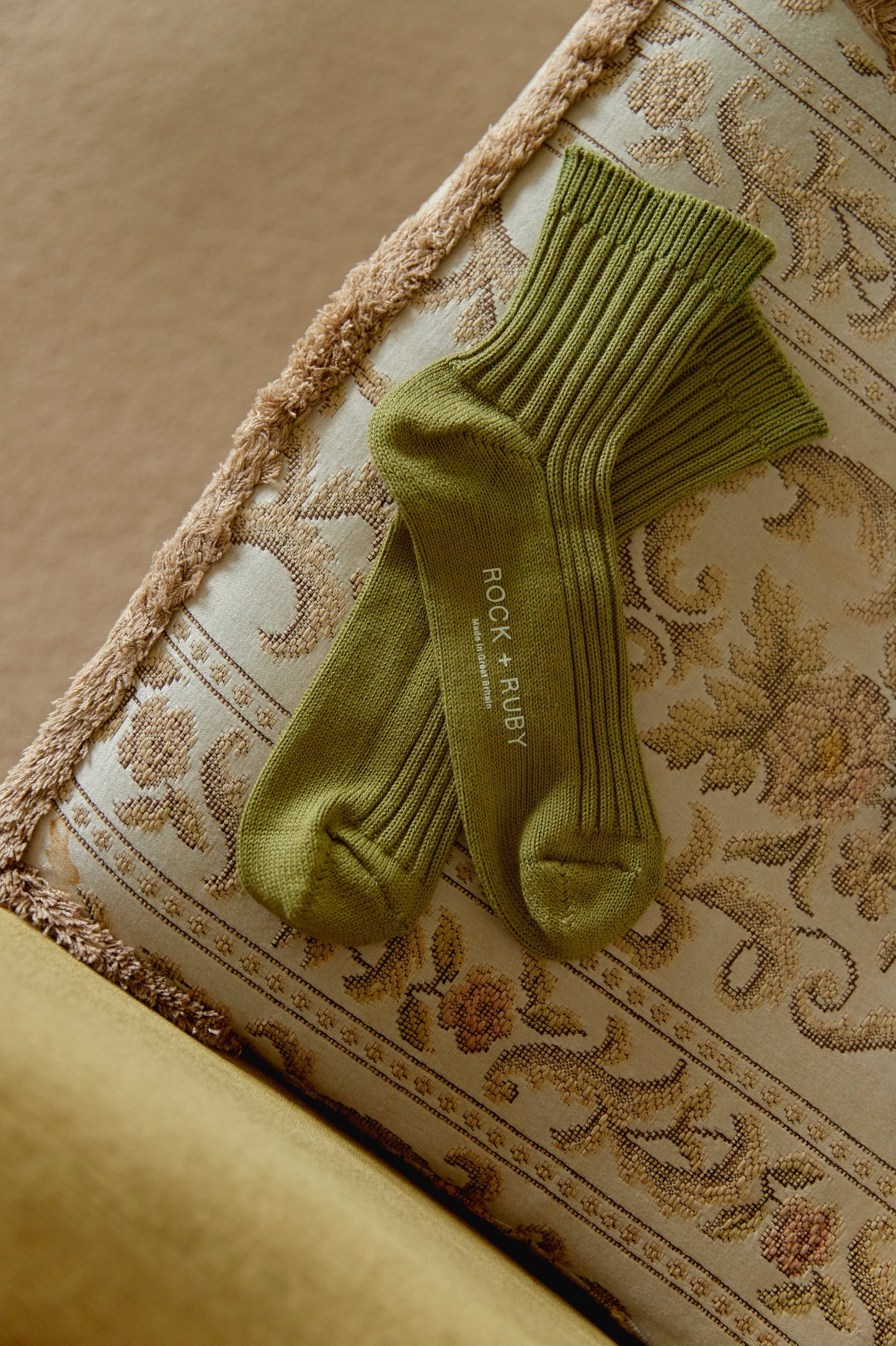 Sage Green Sophie Cotton Socks