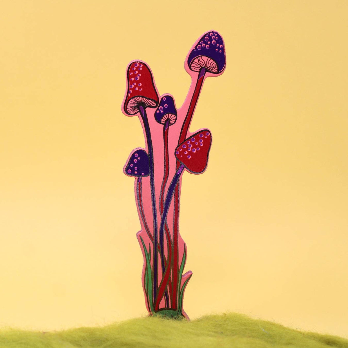 Mushroom Bookmark: Buttercup Yellow