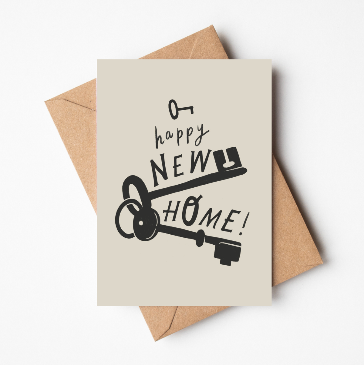 'Happy New Home!' Moving House Card: Naked