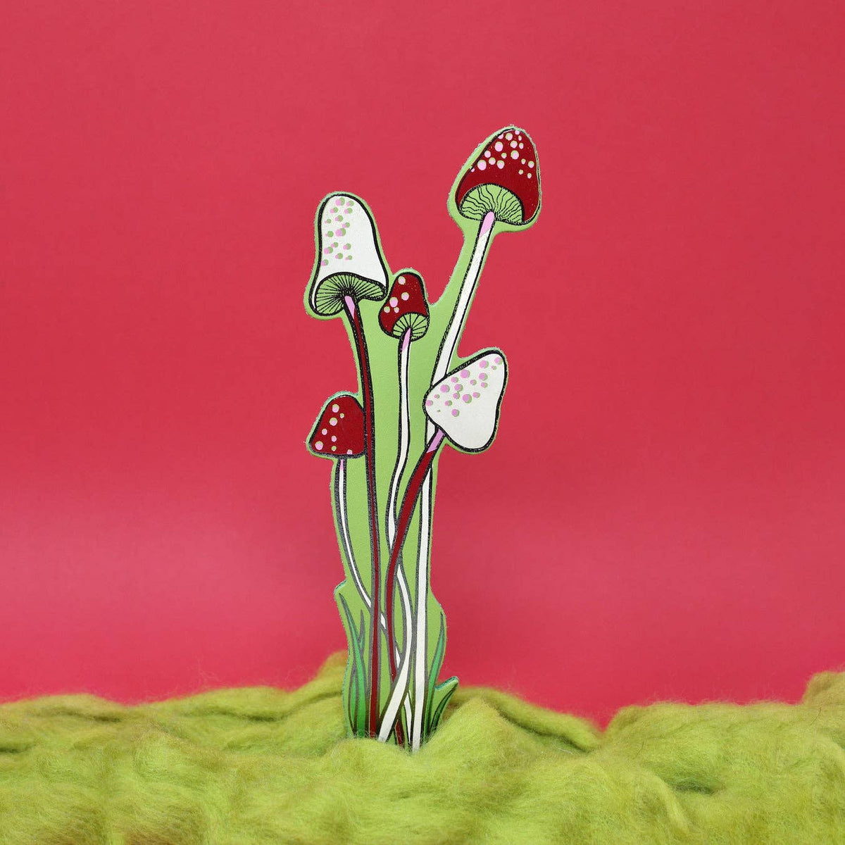 Mushroom Bookmark: Buttercup Yellow