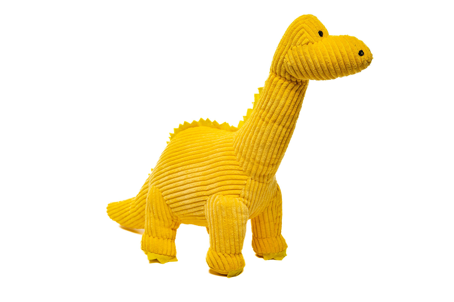 Dinosaur Soft Toy Teddy Yellow Diplodocus - Tactile Corduroy
