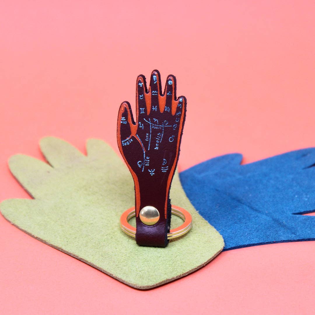 Palmistry Key Fob: Cornflower