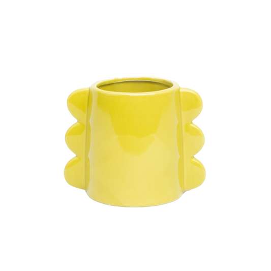 Helio Ferretti Waves Medium Vase - Yellow - 11Cm