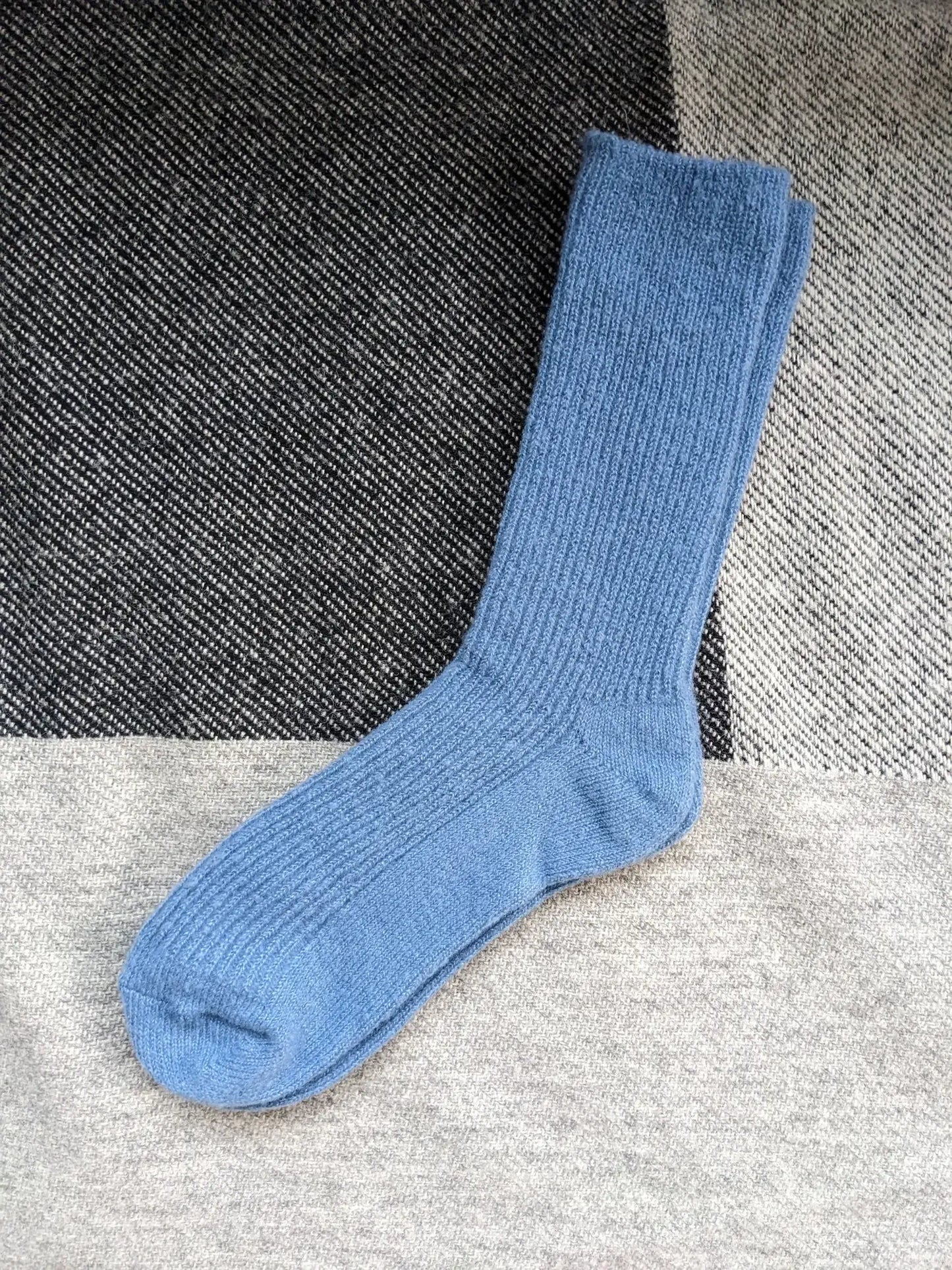 Merino Boot Socks: Cream Fleck