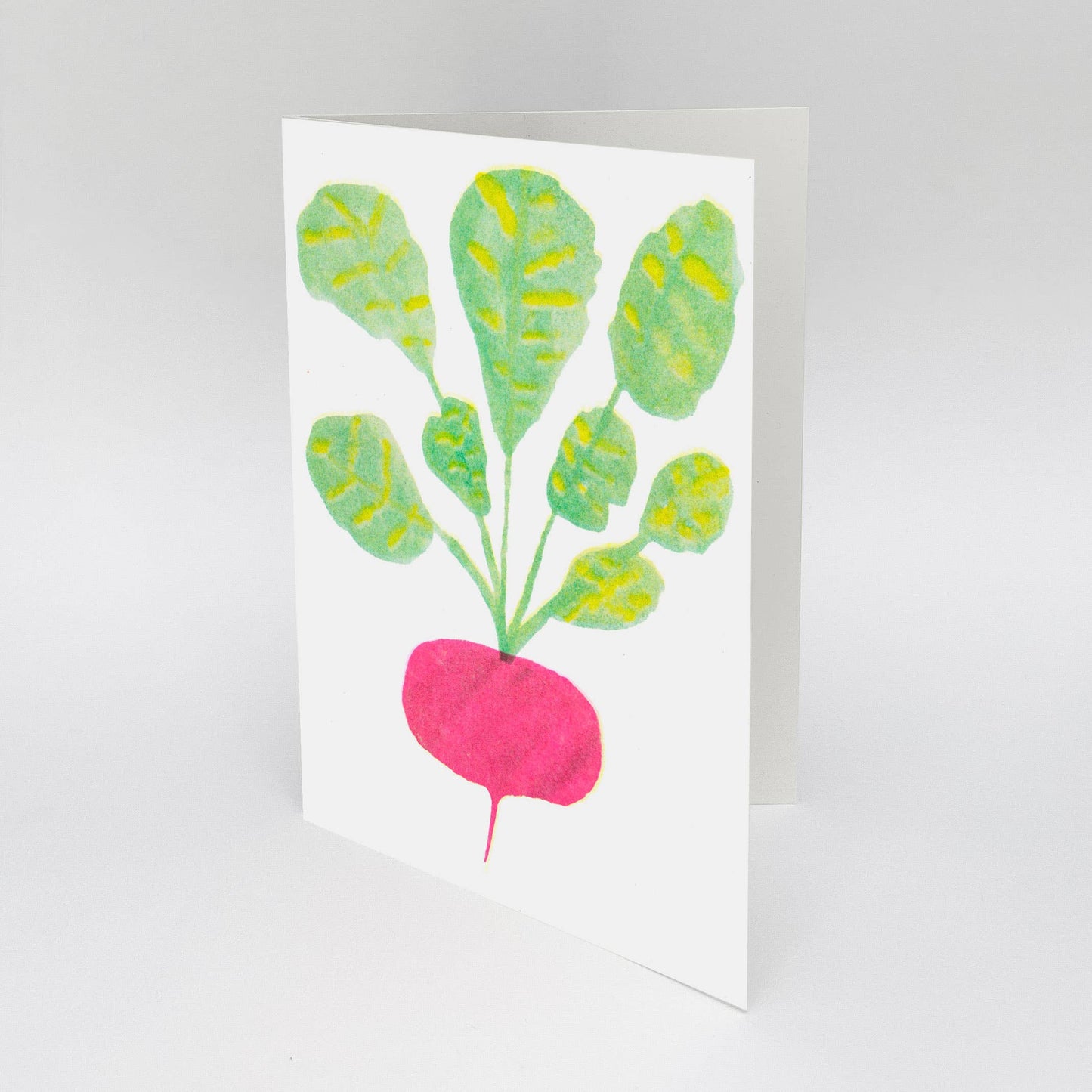 Radish Card | Risograph Printed | Gardening: With Bio Cello