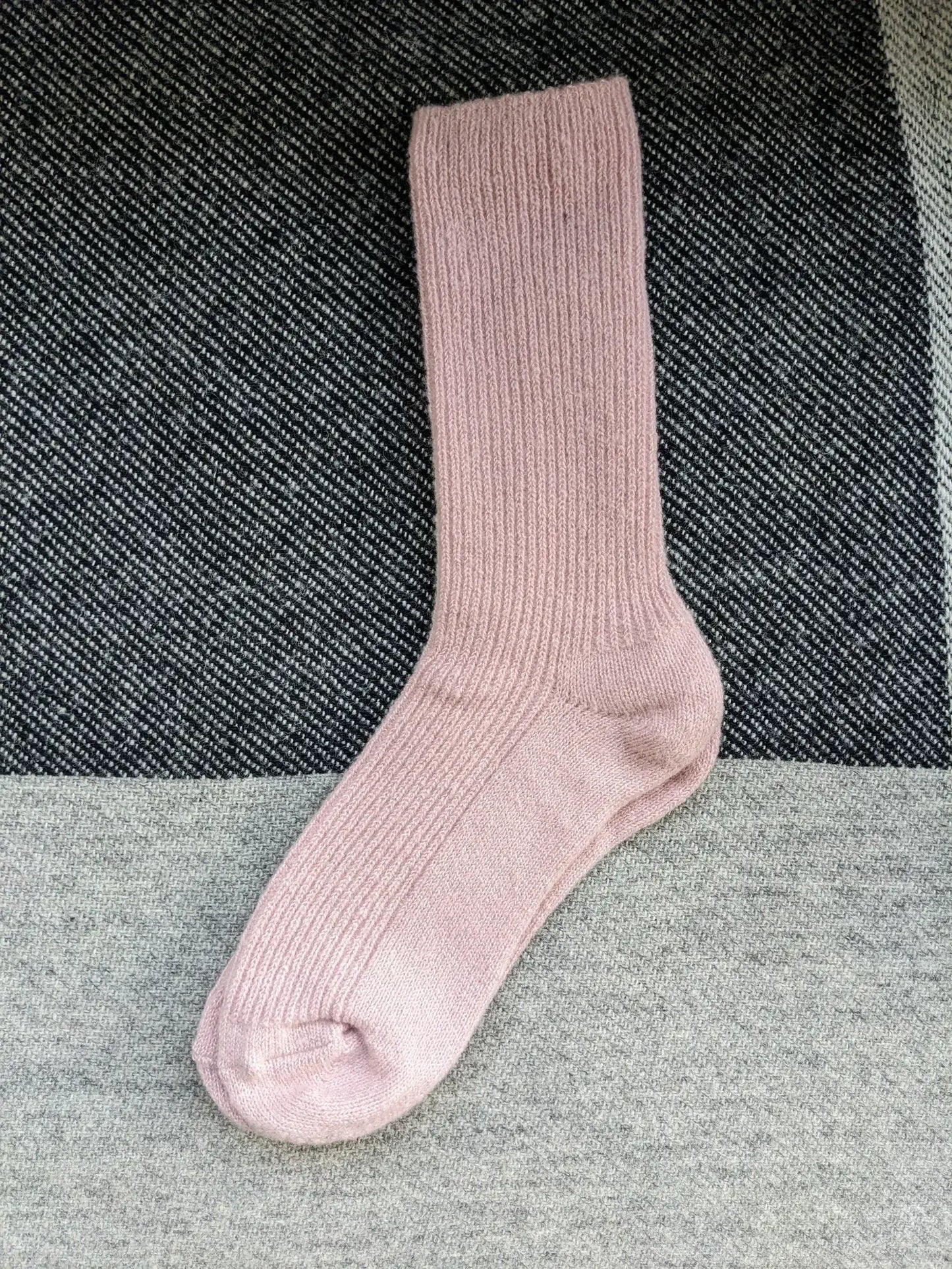 Merino Boot Socks: Cream Fleck