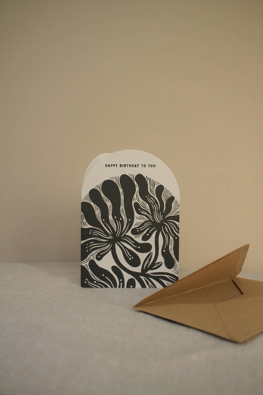 'Happy Birthday To You' Elegant Birthday Card: Naked