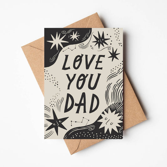 'Love You Dad' Father's Day Card: Naked