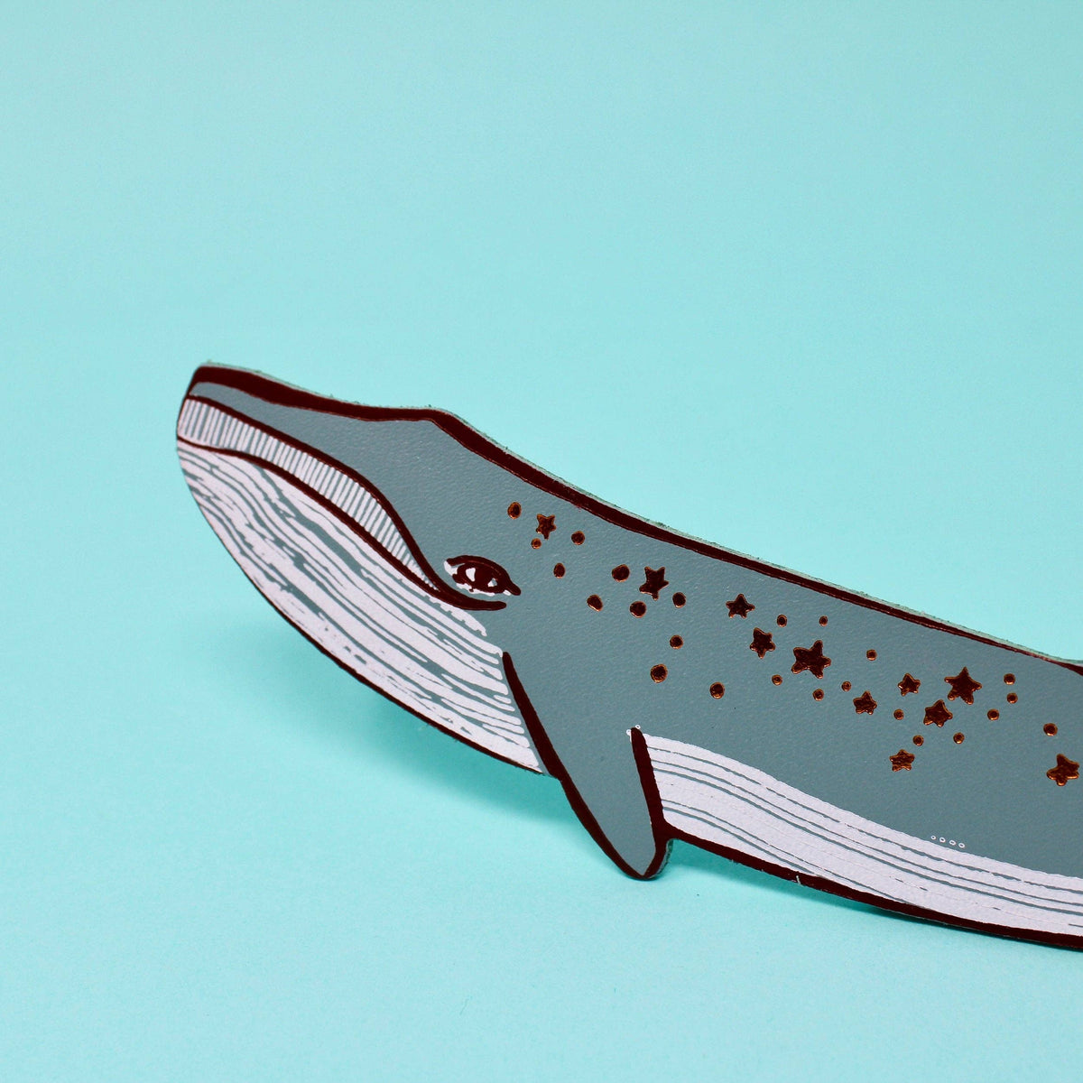 Whale Bookmark: Hot Pink