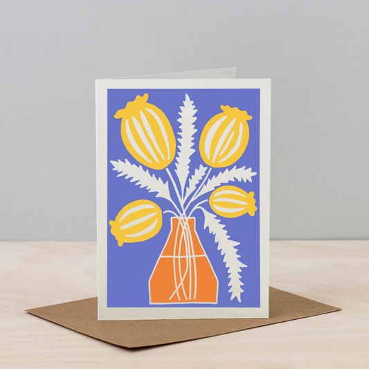 All Occasions Greetings Cards - Blumen Vases: Seed