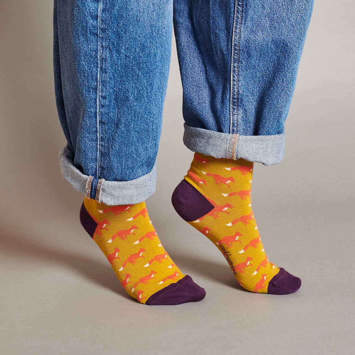 Women's Organic Cotton Crew Socks 2026: LARGE CHECK - RED/LIGHT PINK / 4-7 UK / 6.5-9.5 US