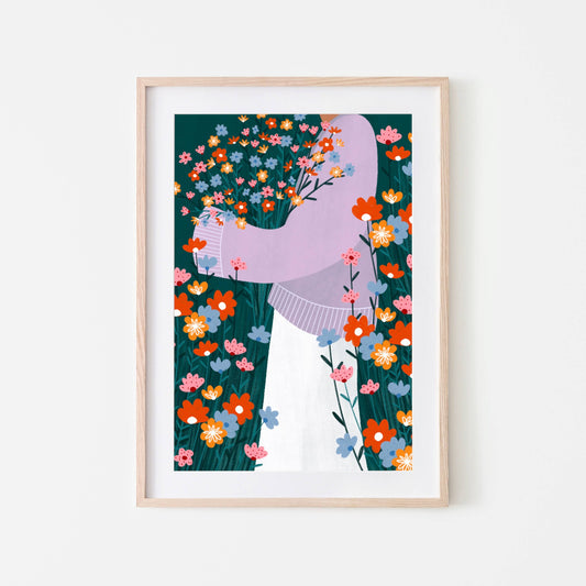 Wildflower Garden - Art Print: A3